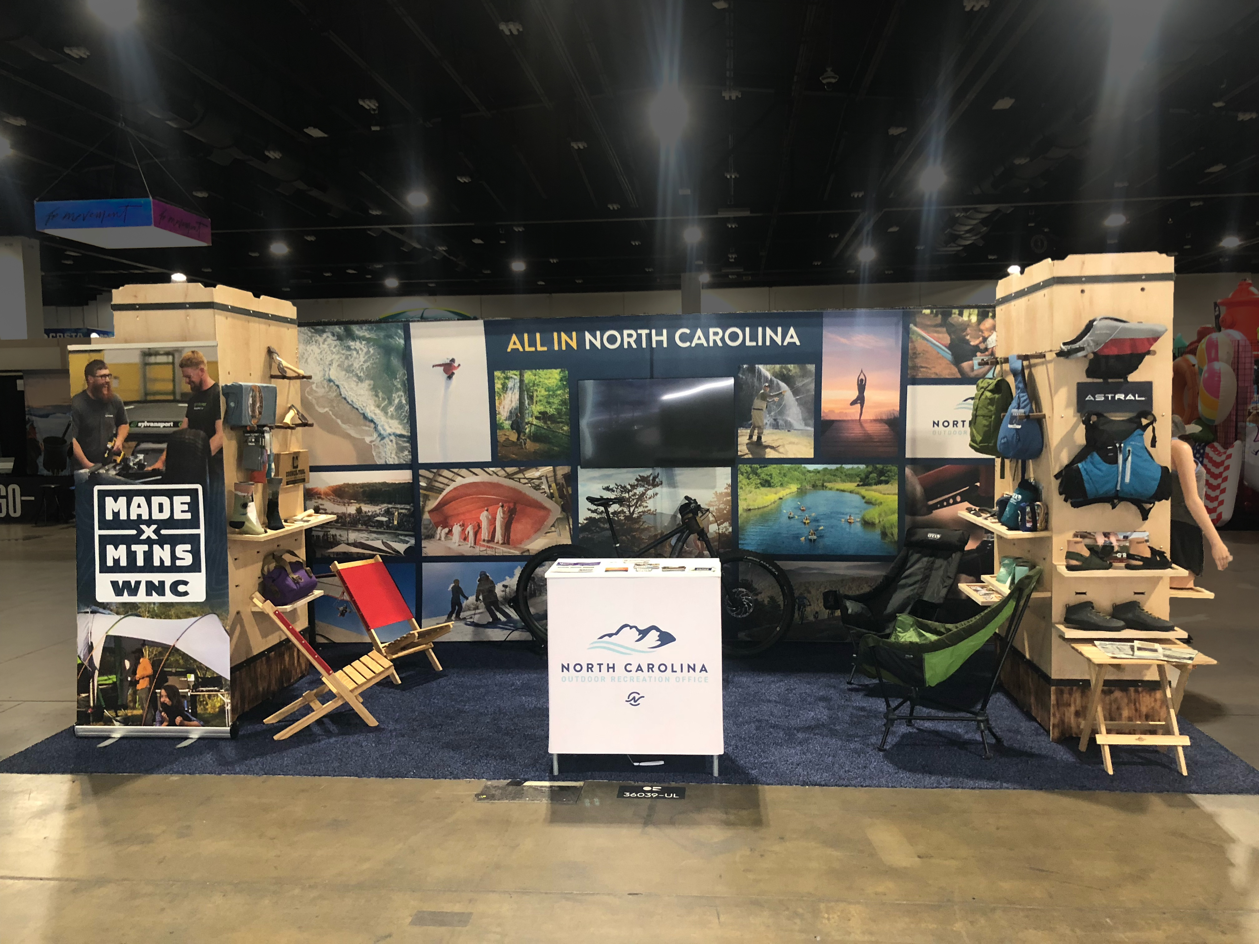 NC OPPS booth — full view