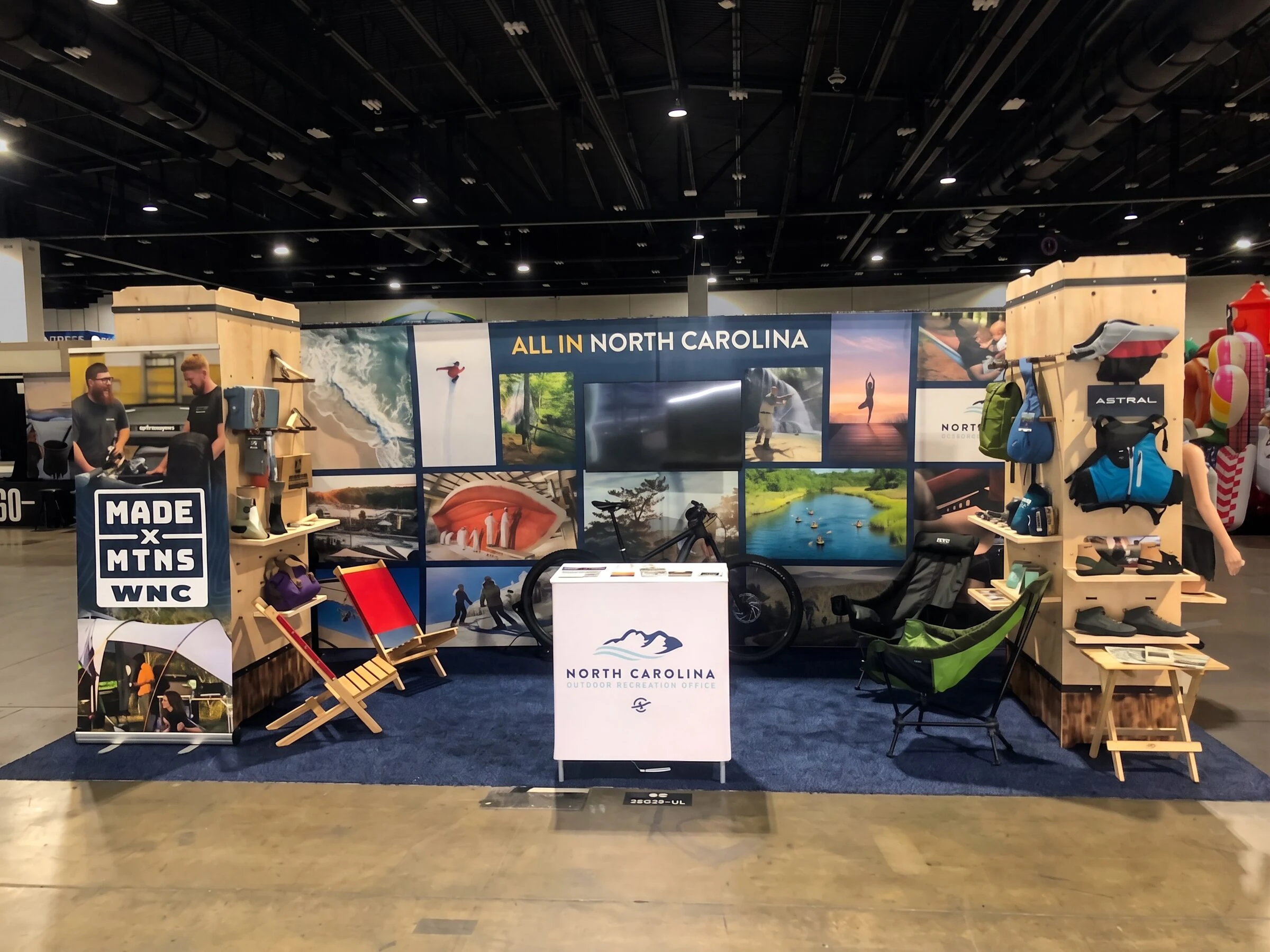 NC OPPS booth, full view