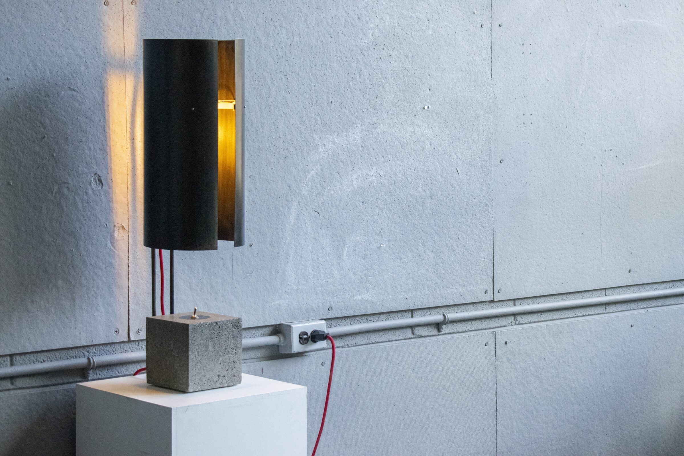 Concrete & Steel Lamp